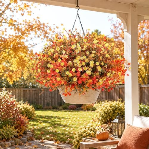 36 Bundles Artificial Fall Flowers for Outdoors Decor, Fake Mums Plants - Image 6