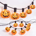10.5Ft Halloween Pumpkin String Lights, E12 Base LED Pumpkin Lights Plug in by Unknown