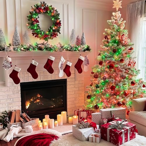 JMEXSUSS 600 LED Red and Green Halloween String Lights Outdoor Clear Wire - Image 2
