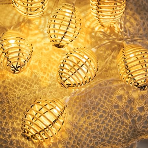 Vigdur Patio String Lights, 10FT Rattan Decorative String Lights Plug in - Image 5