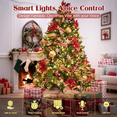 2026 New Voice Control Connectable 88FT 240LED String Lights Indoor Outdoor Clear Wire Twinkle Fairy Light Plug in with Timer for Bedroom Classroom Wedding Tree Patio Decor - Image 2