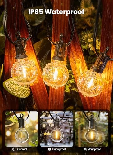 Outdoor String Lights, 200FT 100+2 G40 Bulbs Shatterproof Patio Lights - Image 4