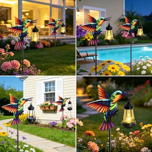 Solar Lights Hummingbird Garden Outdoor Decor,Hummingbird Stake - Image 5