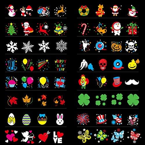 Halloween Outdoor Projector Lights,Syslux Christmas Projector Lights,16 HD Slides LED Waterproof Light Indoor Lights with Remote Control for Party Garden Halloween Xmas Landscape Decor - Image 2