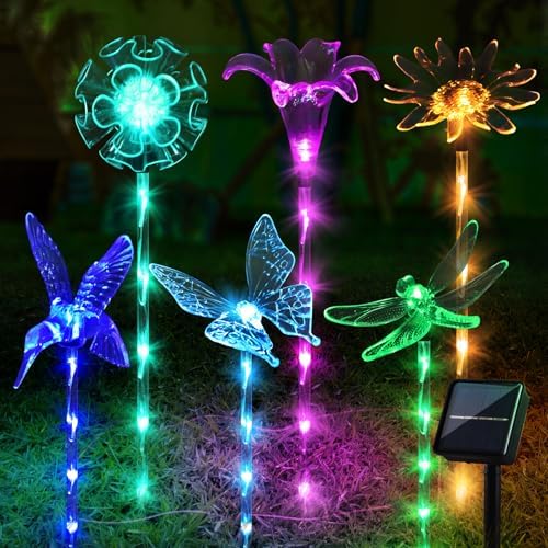 Solar Butterfly Lights, Solar Garden Decorations Outdoor Pathway Lights by Unknown