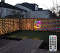 ZAIYW 20Ftx3Ft Curtain Lights Outdoor LED Fence Lights with Remote Timer by ZAIYW