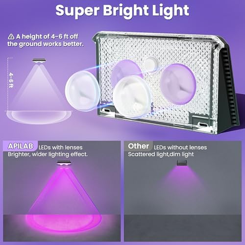 Solar Fence Lights Outdoor, 8 Pack, 7 Color Modes, IP65 Waterproof - Image 4