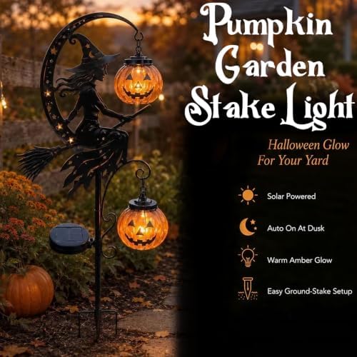 Halloween Decorations Outdoor-Solar Stake Lights Halloween Decor (Black-E) - Image 3