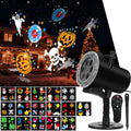 Halloween Christmas Projector Lights Outdoor,Indoor Holiday Projector Light with Remote,Timer,16 HD Slides,LED Waterproof Landscape Light for Party Christmas Halloween Patio Yard Decor Lighting by ARGIGU