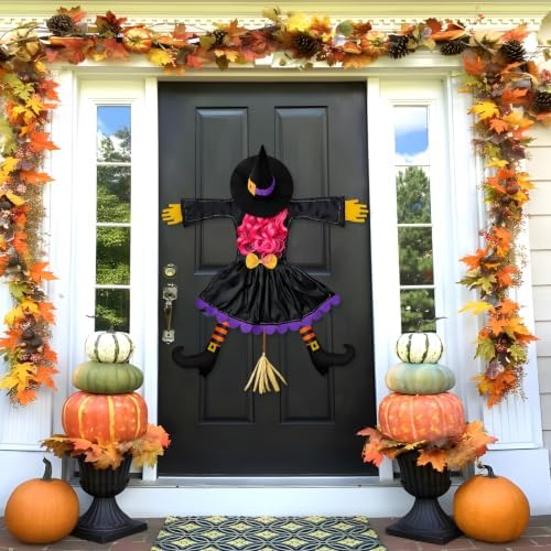 Halloween Decorations Outdoor, Solar Witch, Pink Hair - Image 7