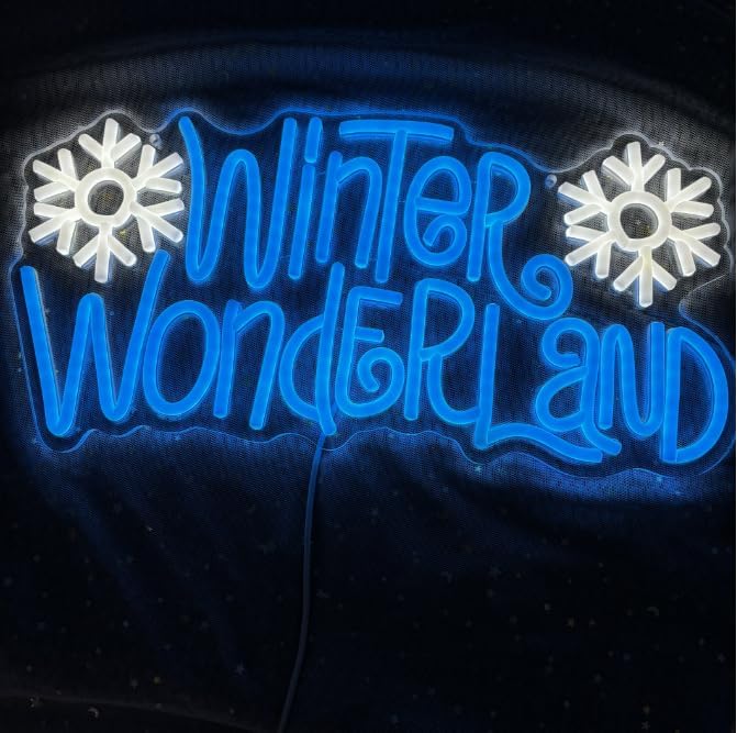 Hello Winter Neon Sign,Winter Wonderland Neon Sign, Merry Christmas Neon Light, Snowflake Led Light Home Garden Wall Decor - Image 5