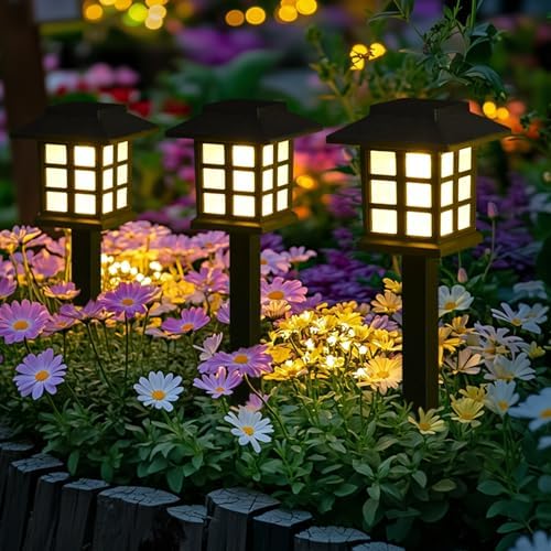 GIGALUMI Solar Lights Outdoor Waterproof 10 Pack, LED Garden Decor - Image 5
