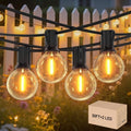 Outdoor String Lights 50FT,G40 25+1 Bulbs String Lights for Outside - 2700K Warm White, 25000H Long Life, IP45 Waterproof & Shatterproof, Mains Powered Garden Lights for Gazebo/Patio by GLOBELITLights