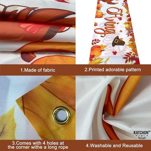 KatchOn Happy Thanksgiving Banner Outdoor 120x20 Inch - Image 3