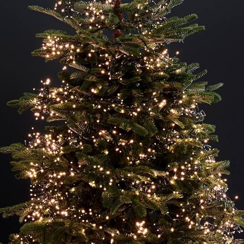 Dazzle Bright 300 LED Christmas String Lights, 100 FT Connectable Waterproof String Lights Green Wire with 8 Modes, Christmas Decorations for Indoor Outdoor Xmas Party Yard Garden (Warm White) - Image 4