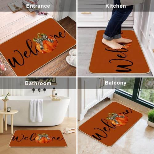 Nialnant Fall Doormat for Front Door, Non Slip Welcome Doormat 17” x 29” - Image 6
