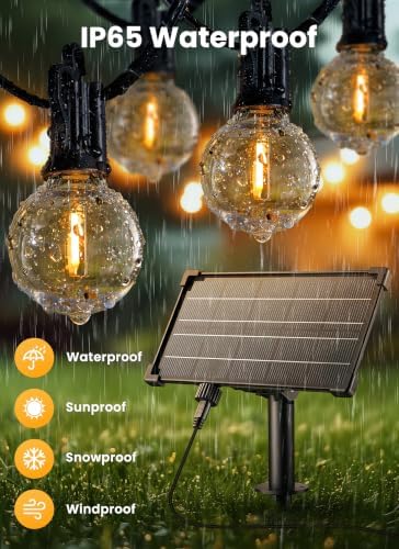 Brightown 158FT 77LED Solar String Lights Outdoor with Remote & USB Port - Image 3