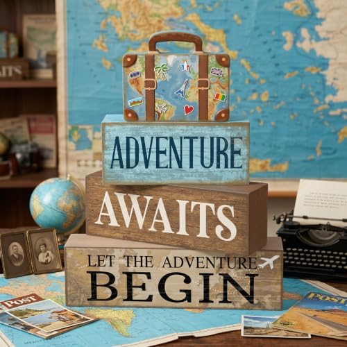 Lineshading Pcs Travel Party Decoration Vintage Adventure Await Table Decor - Image 2