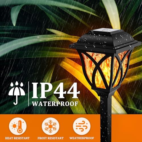 GIGALUMI Solar Lights Outdoor Waterproof, LED Solar Garden Lights - Image 3