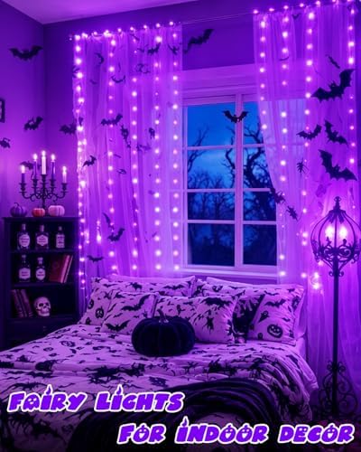 4 Pack 60 LED Fairy Lights Battery Operated with Timer 20FT Halloween Light - Image 6