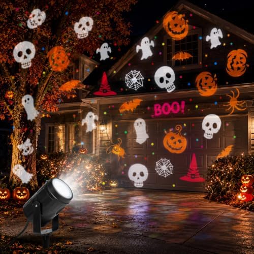 Halloween Projector Outdoor/Indoor, Led Halloween Outdoor Projector Lights - Image 3