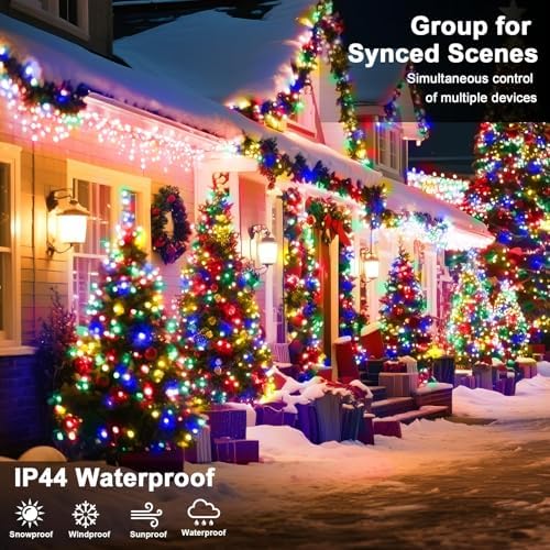 328 FT Christmas Light 1000 LED Xmas Lights Outdoor Christams String Lights Waterproof 8 Modes & Timer, Fairy Lights Plug in for Weeding, Patio, Party, Holiday,Christmas Decor (Multicolor) - Image 4