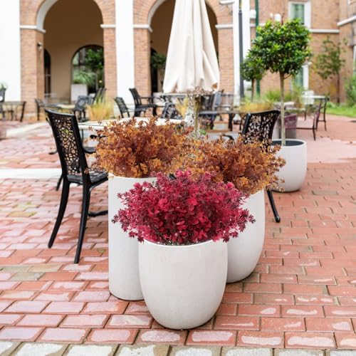 RECUTMS Faux Mums Plants,Artificial Flowers for Outdoor Fake Fall Flowers - Image 5