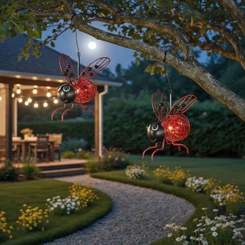 Bee Solar Outdoor Lights for Festivals Garden Decor Birthday Gifts for Grandma Mom Women Girl - Image 4