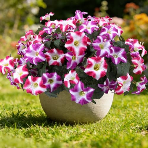 Artificial Petunias Flowers, 8 Bundles UV Resistant Faux Plants Outdoor - Image 5