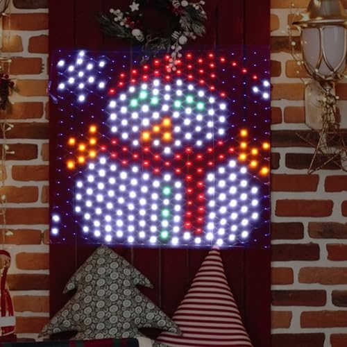 Leisure world LED Snowman Window Silhouette Lights,USB Operated LED Net Outdoor Mesh Lights with Timer, 8 Modes for Indoor Outdoor Holiday Xmas Party Decor - Image 5