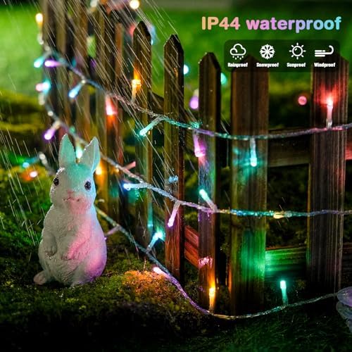 JMEXSUSS 33ft 100 LED Easter Lights for Indoor Outdoor Use - Image 5