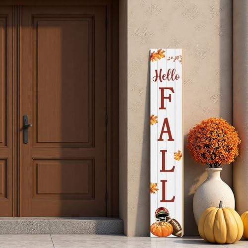 Fall Porch Decor Outdoor Autumn Thanksgiving Wooden Porch Sign 46.8 Inch - Image 6