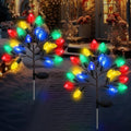 Glooglitter 2 Pcs Christmas Solar Pathway Lights Outdoor Decorations by Glooglitter