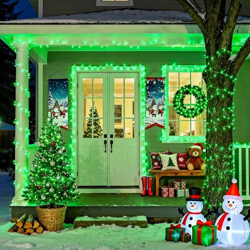 JMEXSUSS 600 LED Green Lights Indoor Outdoor Waterproof for Halloween Decor - Image 6