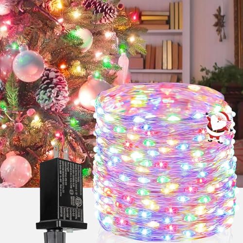 66FT 200 LED Fairy Lights Plug in, 8 Modes Twinkle Lights Multicolor by BHCLIGHT