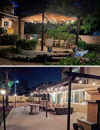 String Lights for Outside Patio 26FT IP65 Waterproof Outdoor String Lights Led with 13+1 S14 1W Shatterproof Bulbs for Patio Bistro Backyard Pergola Balcony Garden - Image 6