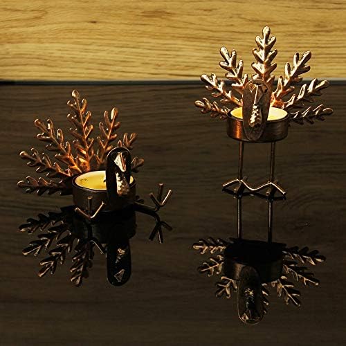 FORUP 6 Pack Metal Turkey Tea Light Candle Holders, Thanksgiving Candle Holder, Thanksgiving Home Table Decoration - Image 3