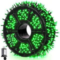 JMEXSUSS 1000 LED Green Christmas Lights Plug in, 328ft Halloween Lights by JMEXSUSS