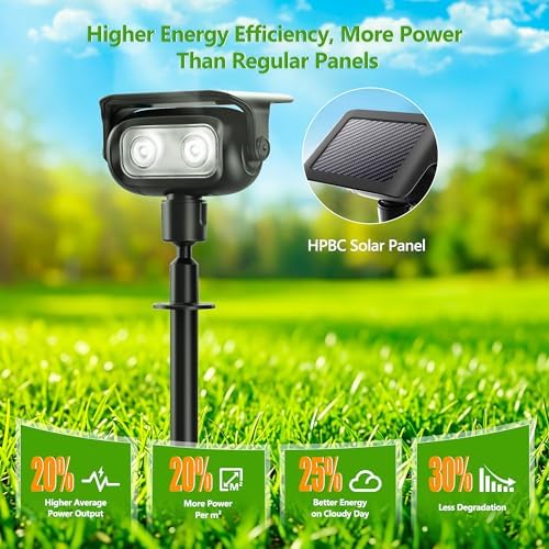 Brizled Solar Halloween Spot Lights Outdoor 2 Pack LED Landscape Spotlights - Image 4