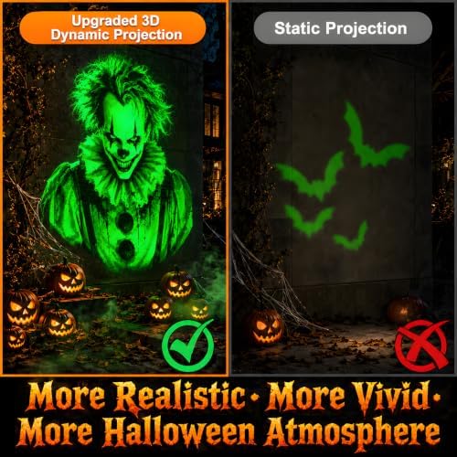 12-in-1 Halloween Projector Lights, Outdoor Dynamic Halloween Projector - Image 2