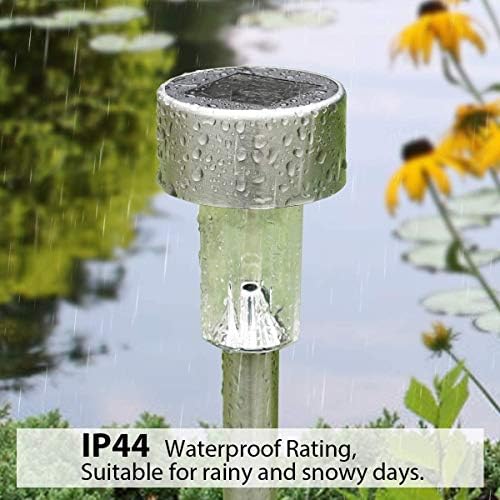 SOLPEX Solar Garden Lights Outdoor, 6 Color 12 Pack Stainless Steel Led Pathway Lights,Halloween/Christmas Solar Decorative，Christmas Decor for Patio, Lawn, Yard,Landscape and Walkway - Image 5
