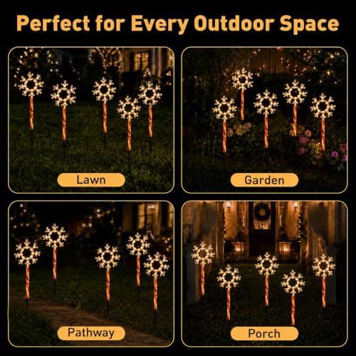 Solar Christmas Lights Outdoor, Yard Decor for Garden, Lawn and Pathway - Image 6