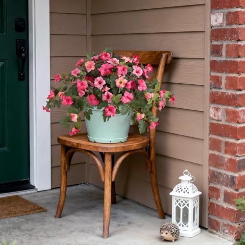 Ammyoo Artificial Fake Petunia Flowers for Outdoor Decoration - Image 4