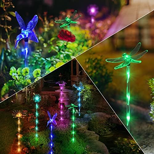 Solar Butterfly Lights, Solar Garden Decorations Outdoor Pathway Lights - Image 2