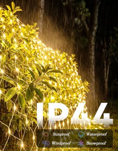13x13FT Christmas Net Lights Outdoor Plug in with 8 Modes - Image 4