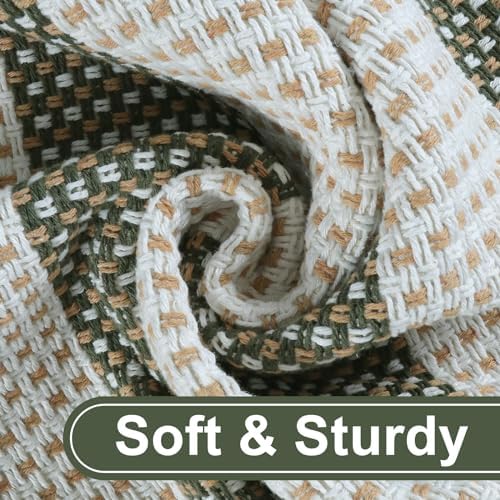 Striped Fall Outdoor Rug 5x7, Washable Cotton Hand Woven Patio Rug - Image 3