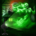 Treela Halloween Projector Light Outdoor Ghost Decoration, Dynamic, Green by Treela