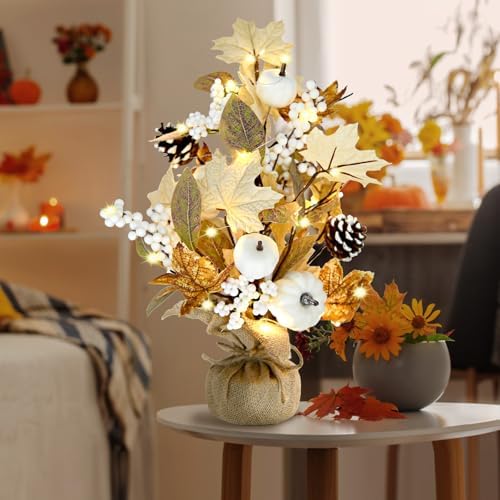 Lighted Fall Table Tree Decor, Fall Decorations for Home - Image 2