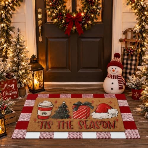 Tinideya 2 23.6 X 35.4 Inches Santa Red Brown Green by Tinideya
