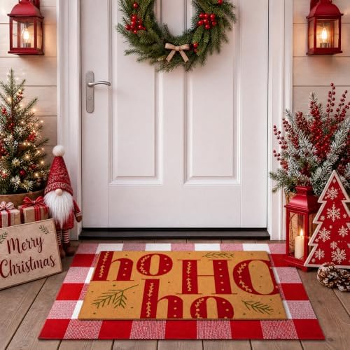 Tinideya 2 23.6 X 35.4 Inches Santa Hohoho Red Brown by Tinideya